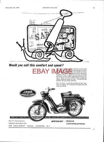 1959 advert for motokov jawa - 1959,