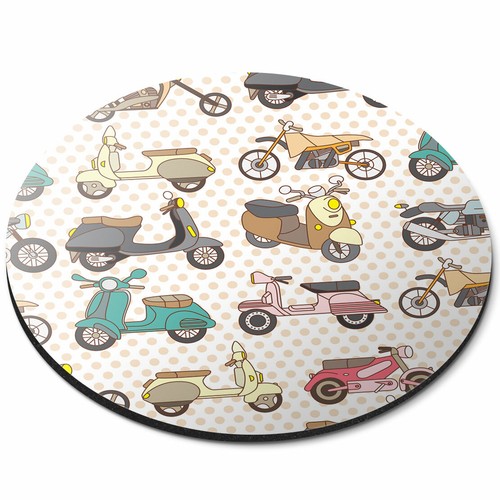Round mouse mat scooter - round,