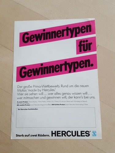 Hercules brochure moped - hercules, 50