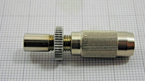 Adjusting screw with nose - , for