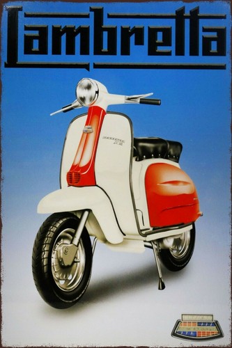 Lambretta moped advert vintage - advert,