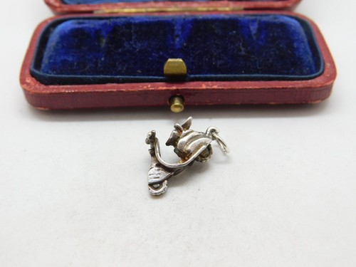 Sterling silver little moped - silver,