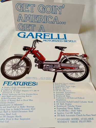 Vintage agrarian garelli moped - vintage,