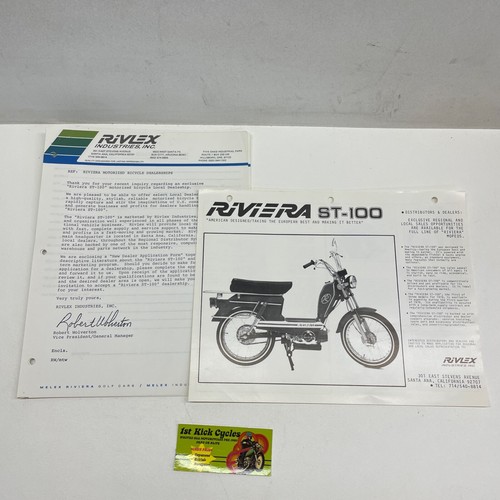 Vintage riviera 100 moped - st-100,
