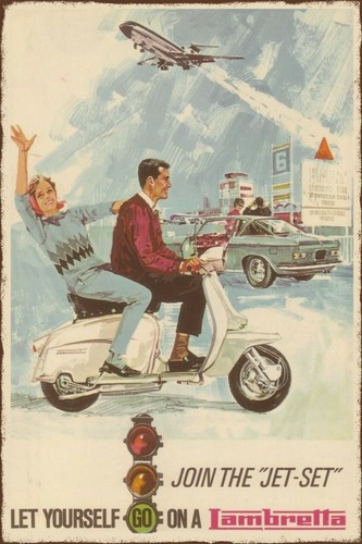Lambretta moped scooter advert - lambretta,