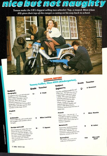 Original 1990 advert for - advert, tomos