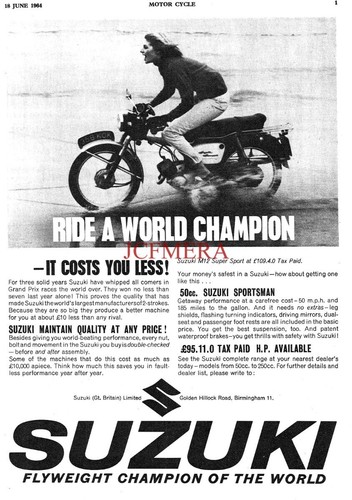 Suzuki 50cc m12 moped motor - moped,