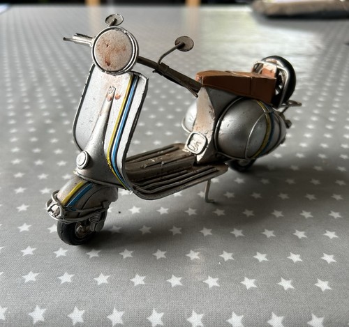 Vintage metal vespa scooter - vintage,